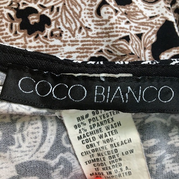 Coco Bianco Tunic Top Women's M Boho Floral Blouse Bell Sleeve Romantic - Picture 6 of 9